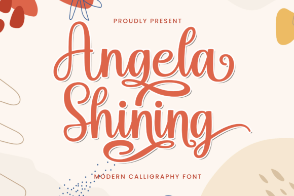 Angela Shining: A Beautiful Script Font