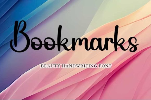 Bookmarks Font for Creative Projects