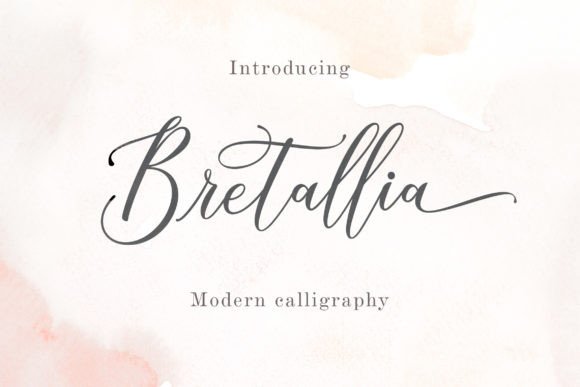Bretallia: A Elegant Script Font