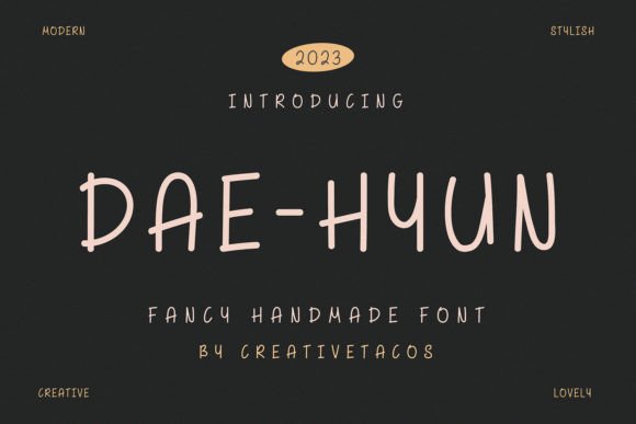 Dae-hyun Fancy: A Cute Font for Creative Projects