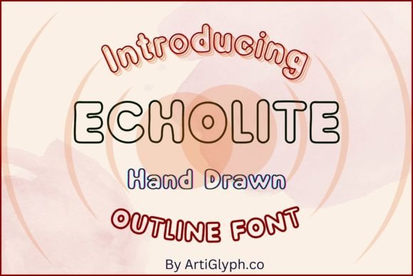 Echolite Outline Font for Web Design