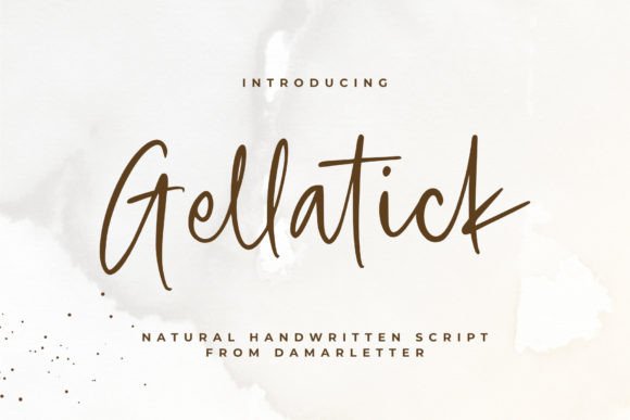 Gellatick Font: Whimsical Script for Web Design