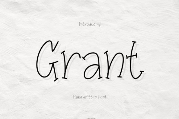 Grant: A Handwritten Font for Business Branding