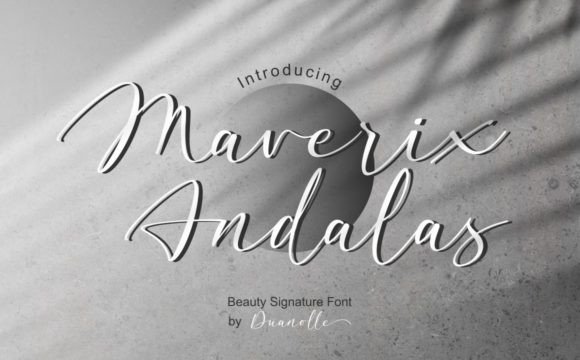 Maverix Andalas: Elegant Script Font