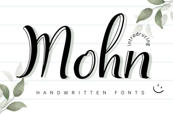 Mohn: A Script Font for Elegant Design