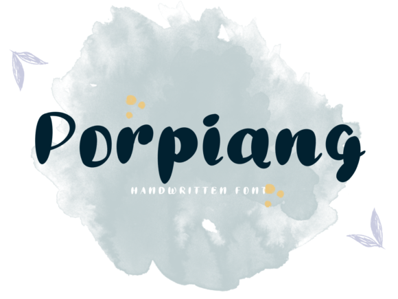 Porpiang: A Friendly Handwritten Font