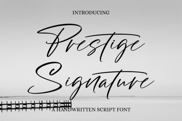 Prestige Signature Font for Creative Projects