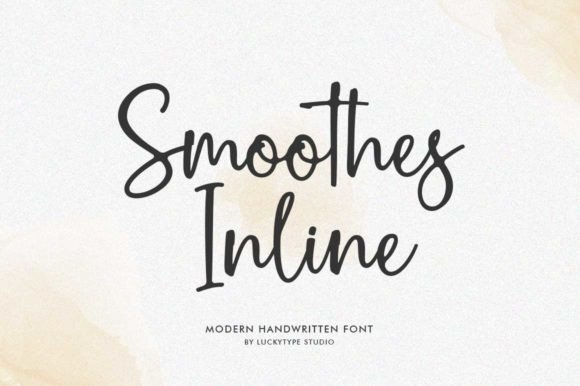 Smoothes Inline: A Handwritten Script Font
