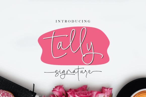 Tally Signature Font for Creative Projects